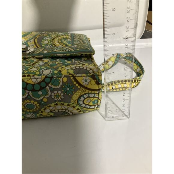 Vera Bradley Julia Lemon Parfait Crossbody Shoulder Bag, Turn Lock Closure, Sz M - Picture 14 of 14